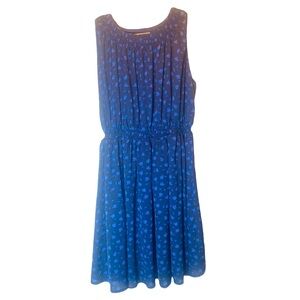 Kimi and Kai Maternity Casual Dress Size M Navy Blue Button Shoulder Closure